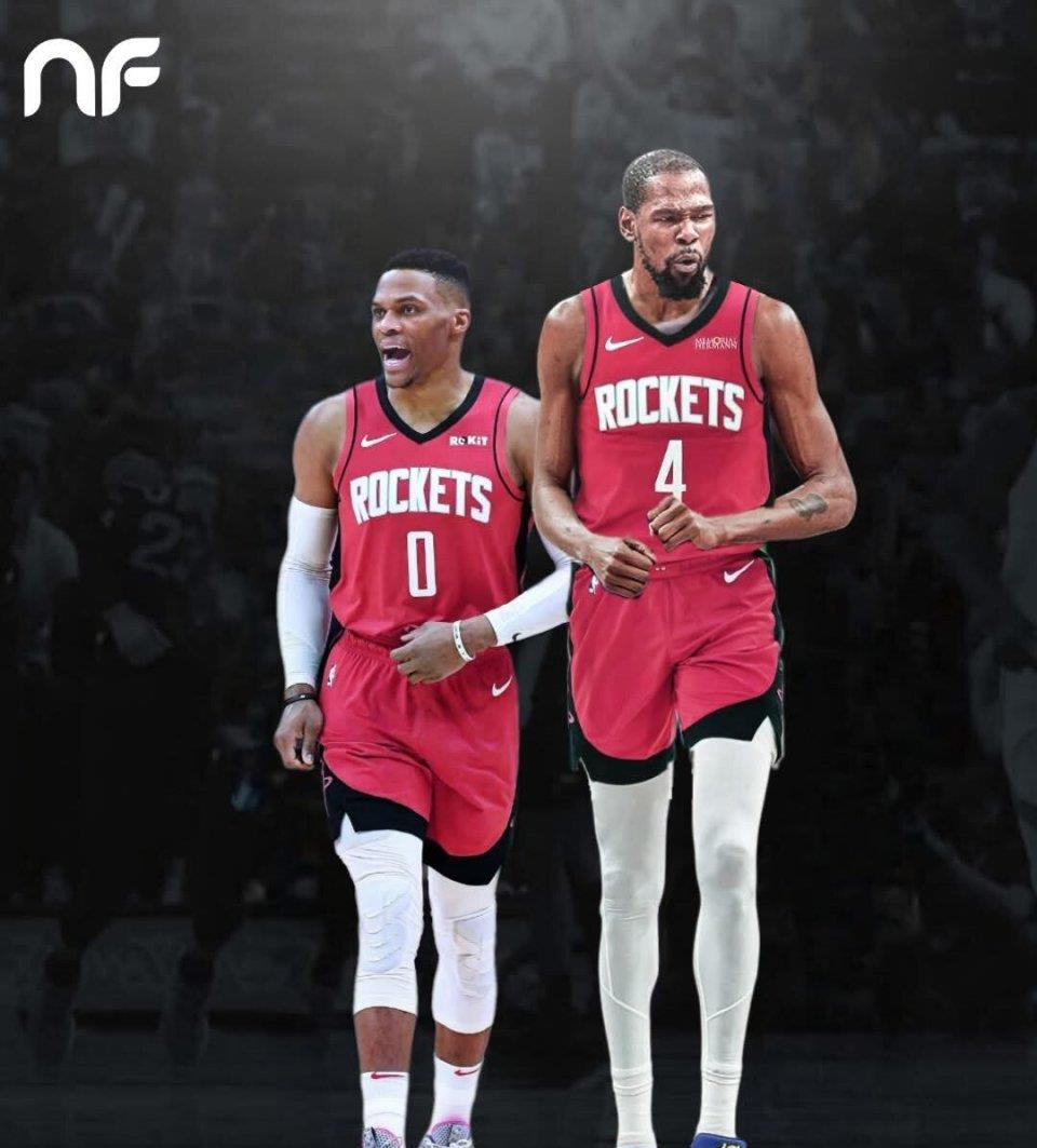 签下威少, 晒出一张威, 火箭记者J